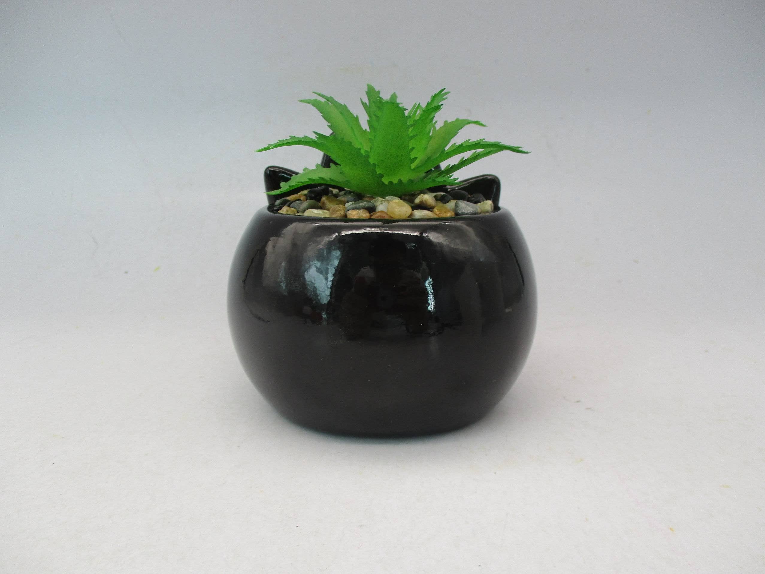 Silver Buffalo - Vente Plantes artificielles - Mini jardinière en céramique Sanrio Badtz Maru3