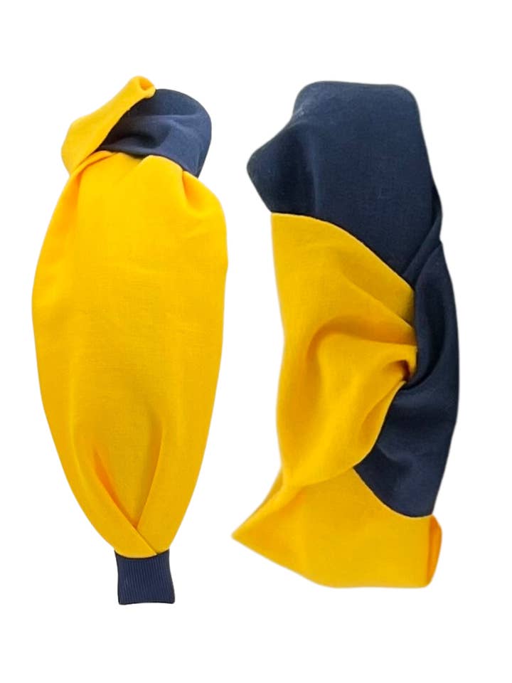 Navy and Yellow Gold Twist for wholesale by Pretty Happies