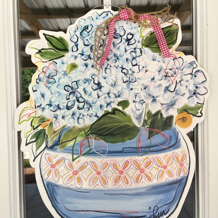 Studio 29 Eleven - Wholesale Door Hanger - JBell Summer Floral Door Hanger
