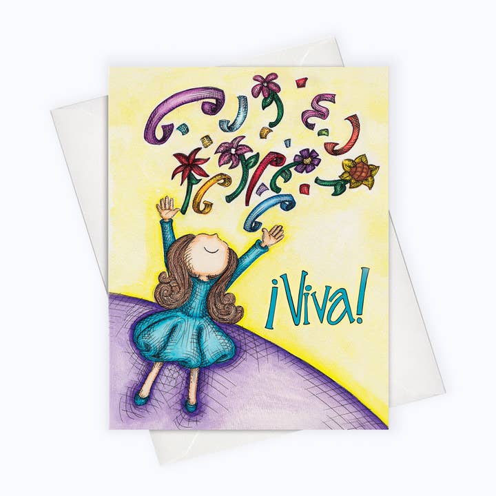 SPANISH CARD | Viva Card | Celebration Spanish Card for wholesale by About A Cloud Stationery & Gifts