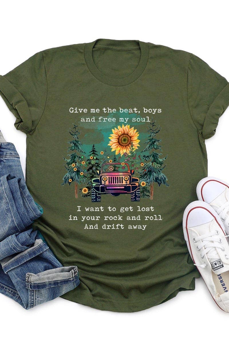 COLORBEAR - Vente T-shirt à imprimés – unisexe - DONNEZ-MOI LE RYTHME T-SHIRT UNISEXE À MANCHES COURTES14