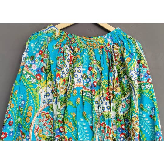 Bhawana Handicrafts - Wholesale Dress - Women's - Tunic Paisley Maxi Skirt Beach Poncho Dress Bridesmaid Gown1