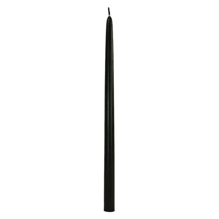 15" Zwarte Tafelkaars - 144 Kaarsen voor wholesale door General Wax- Candles