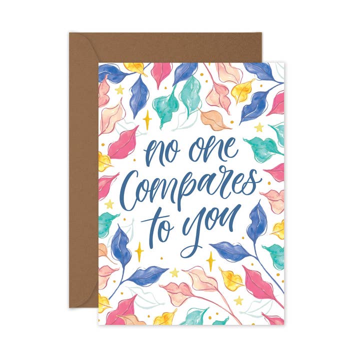 Ingen jämförs med dig - Gratulationskort för wholesale av littlehoothoot