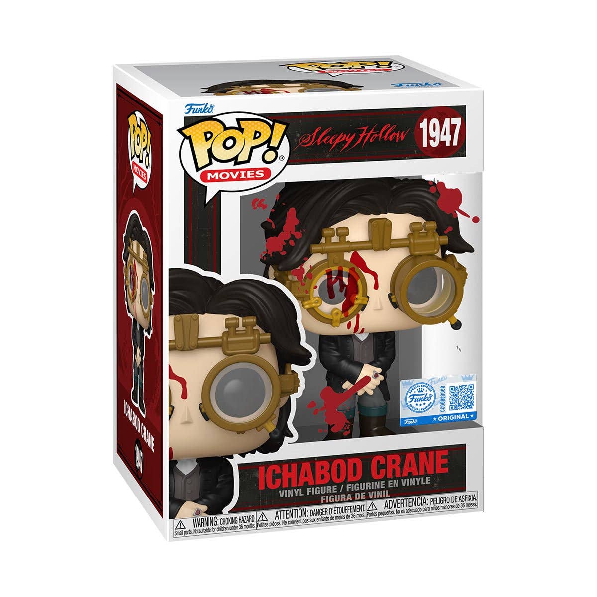 Entertainment Earth - Wholesale Figurine Toy - Kids - Sleepy Hollow Ichabod Crane Bloody Pop! Vinyl - EE Excl.1