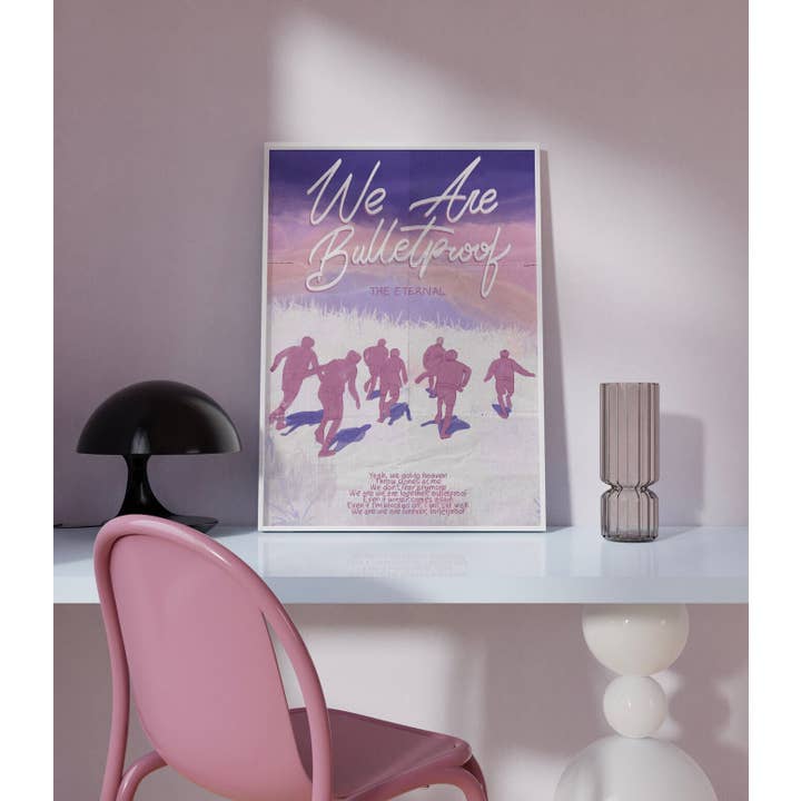 BTS We Are Bulletproof Inspired Art Print Poster for wholesale by RM Design Studio