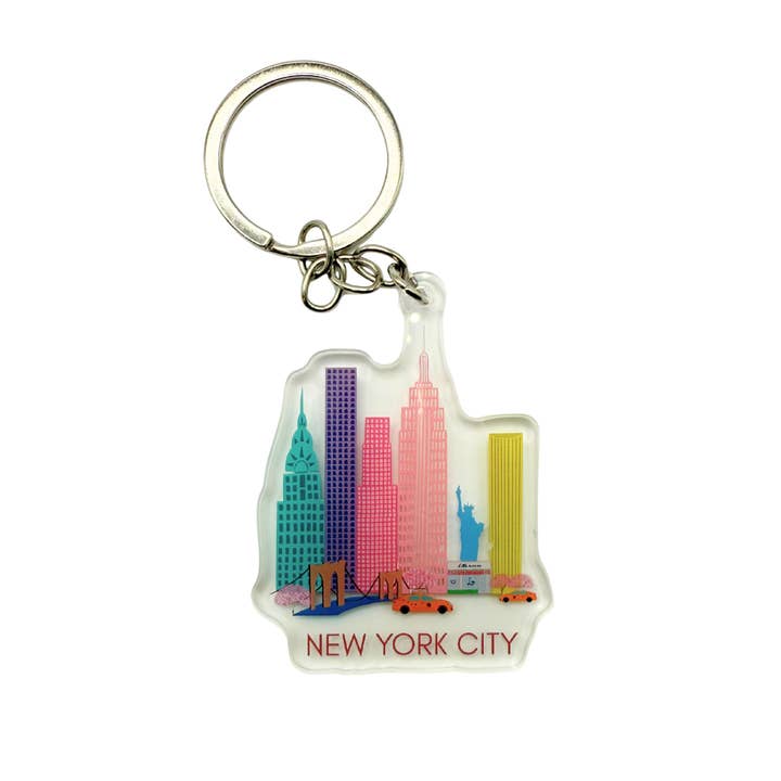 Porte-clés NYC | Cadeaux de New York | Souvenirs pour la vente par Fusion Artsy
