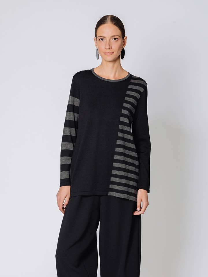 Striped sweater - Made in Italy for wholesale by Martino Midali