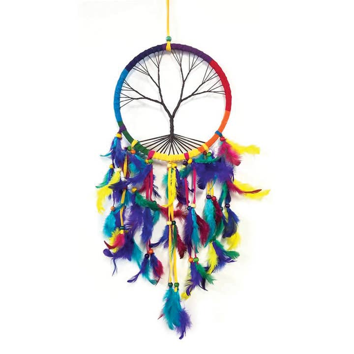 Yak & Yeti - Wholesale Dream Catcher - Dream Catcher Rainbow Tree Of Life