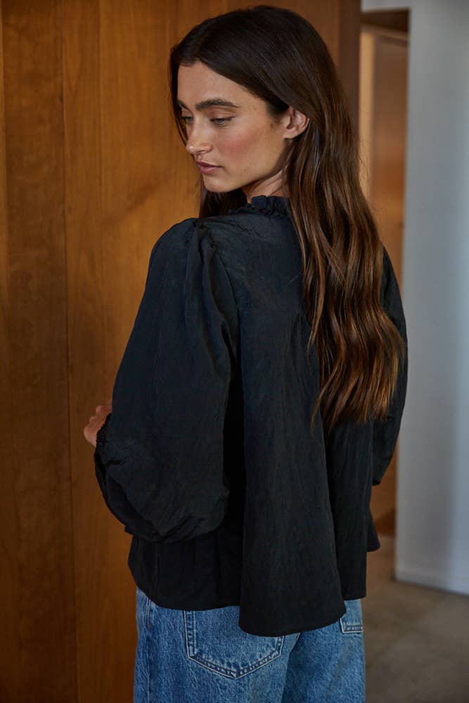 By Together – wholesale Blouse – Women’s – L8724 | Woven Polyester Nylon Sheer Lace Detail Blouse6