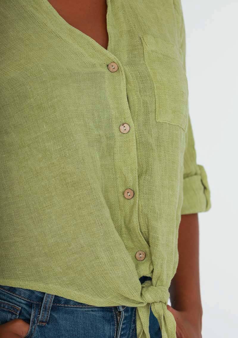 LINEN & COTTON HOUSE – Großhandel Bluse – Damen – Leinenweste 3025 MY VEST36