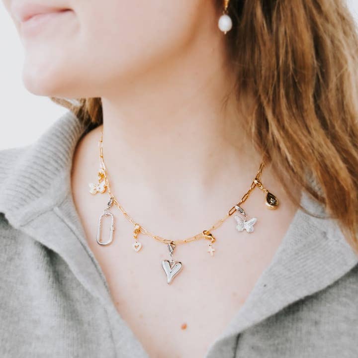 Pretty Simple - Wholesale Pendant/Charm Necklace - Chanelle Custom Charm Necklace Chains - WATERPROOF