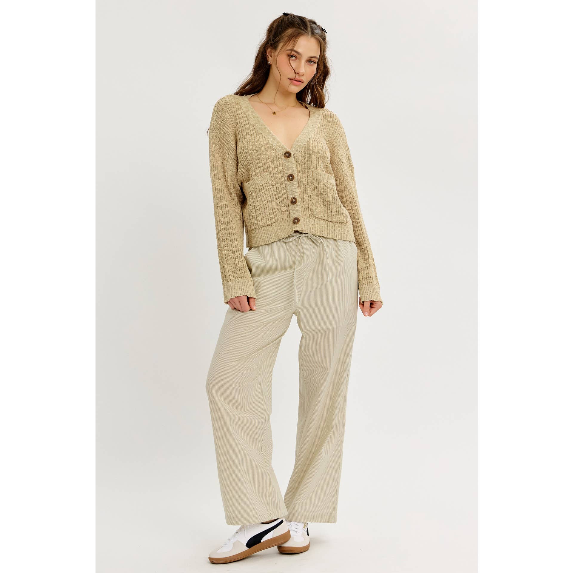 idem ditto – Engroshandel Cardigan - Dame – Ubesværet cool løs sweater-cardigan med lommer17