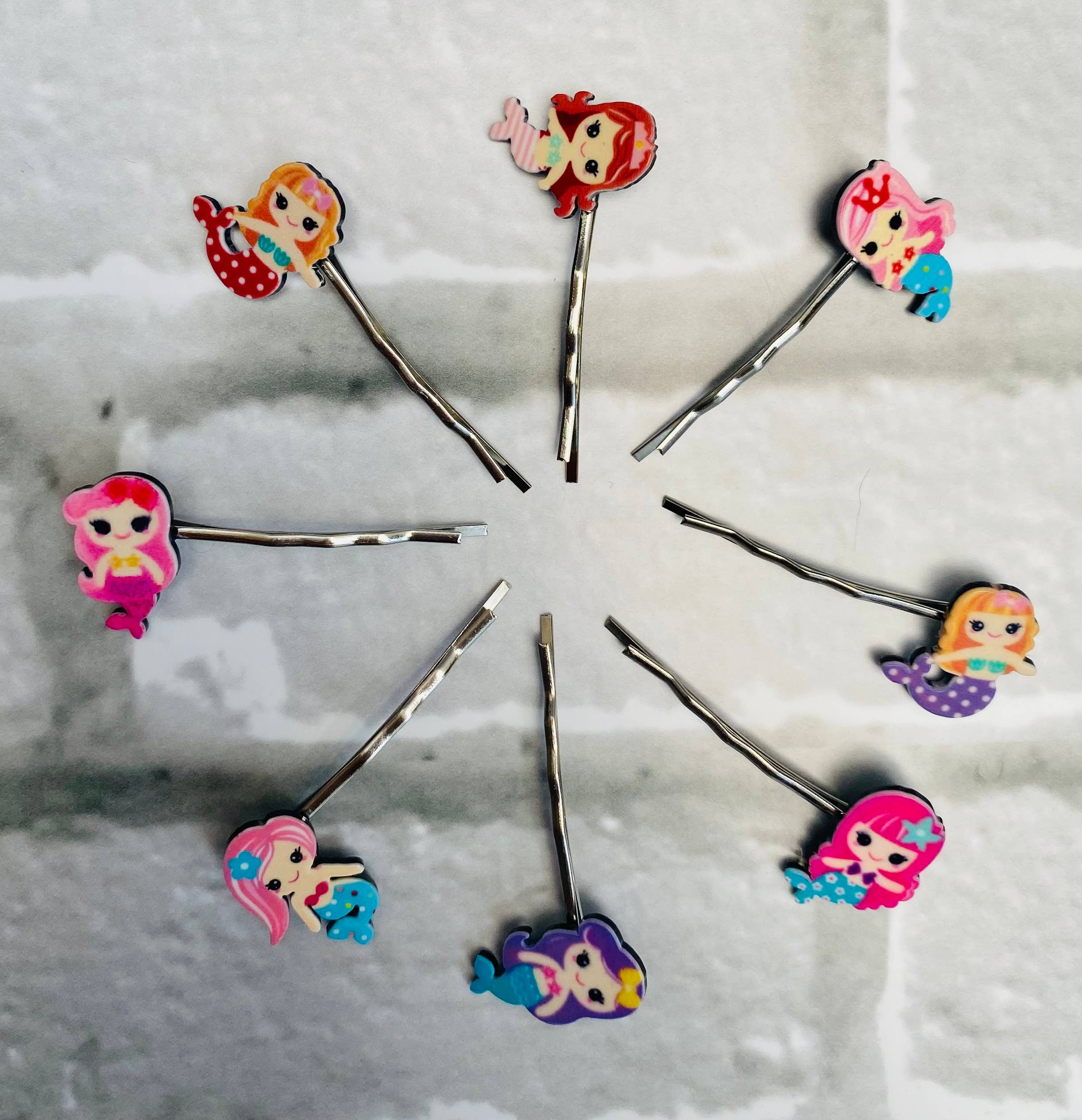 Jewells – wholesale Hair clip – Women’s – Pair of Mermaid resin hairgrips0