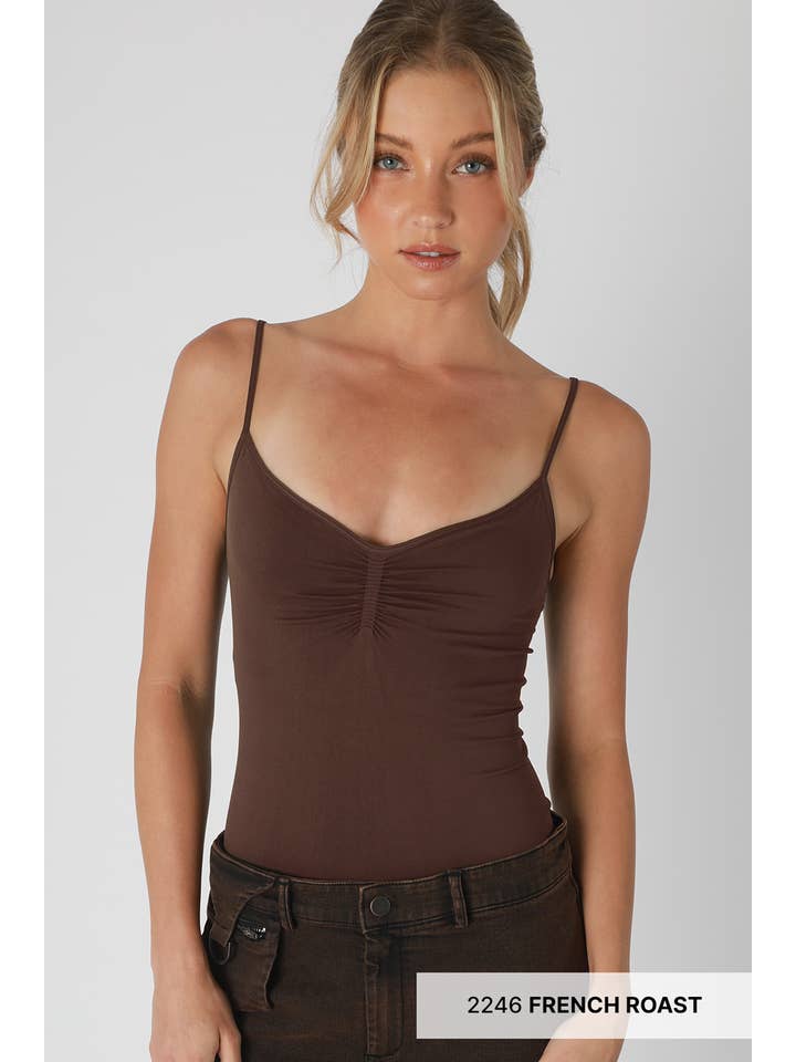 NIKIBIKI - Wholesale Camisole - Women's - NS8341- Jersey Shirred Cami 1