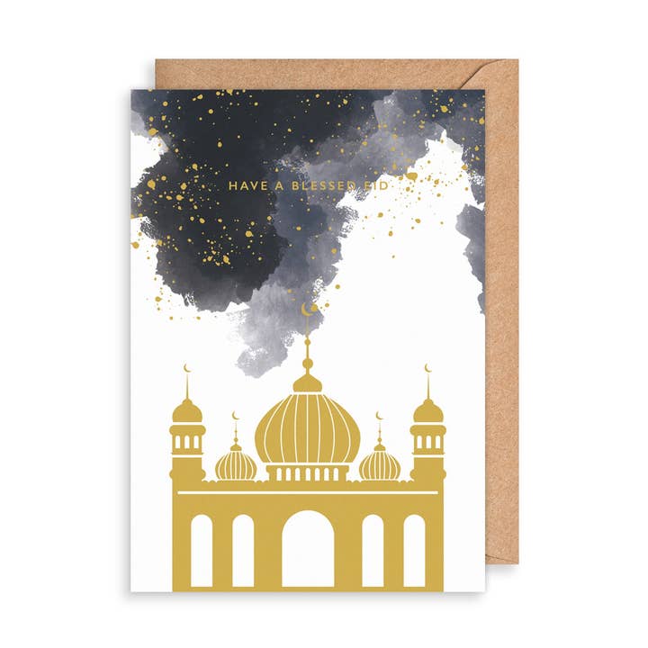 Blessed Eid Card Ink Temple for wholesale by The Art File