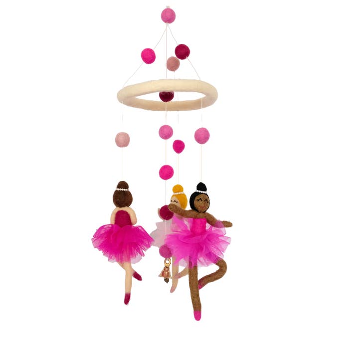 Global Groove Life - Vendita all'ingrosso Giostrina culla - Scuola Internazionale di Danza di Balletto Ballerina Felt Mobile