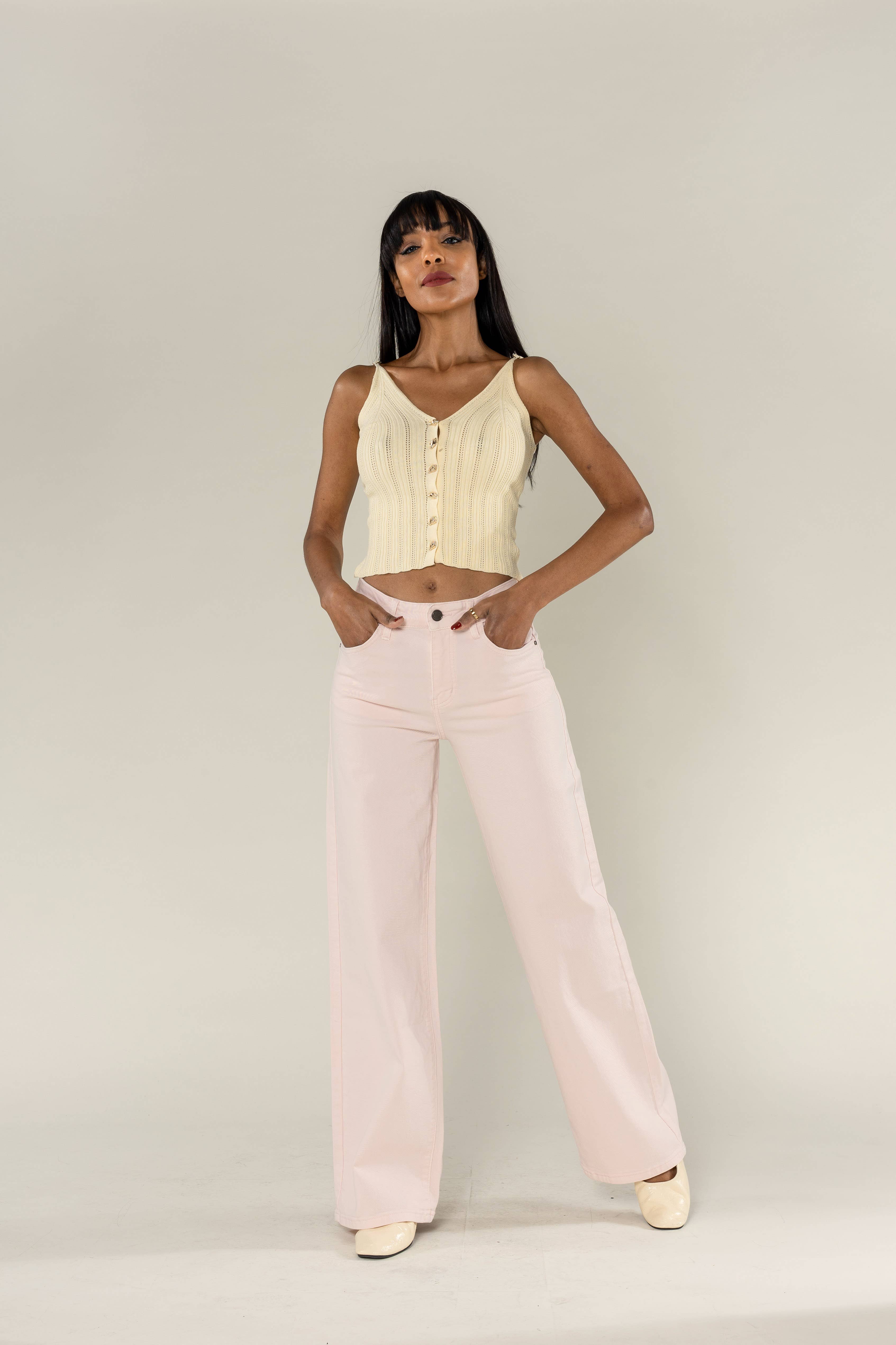 Nina Carter - Wholesale Jeans - Women's - Wide leg jeans Nina Carter stretch color J25124