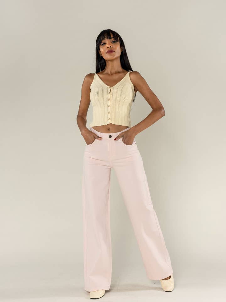 Wide leg jeans Nina Carter stretch color J251 for wholesale by Nina Carter