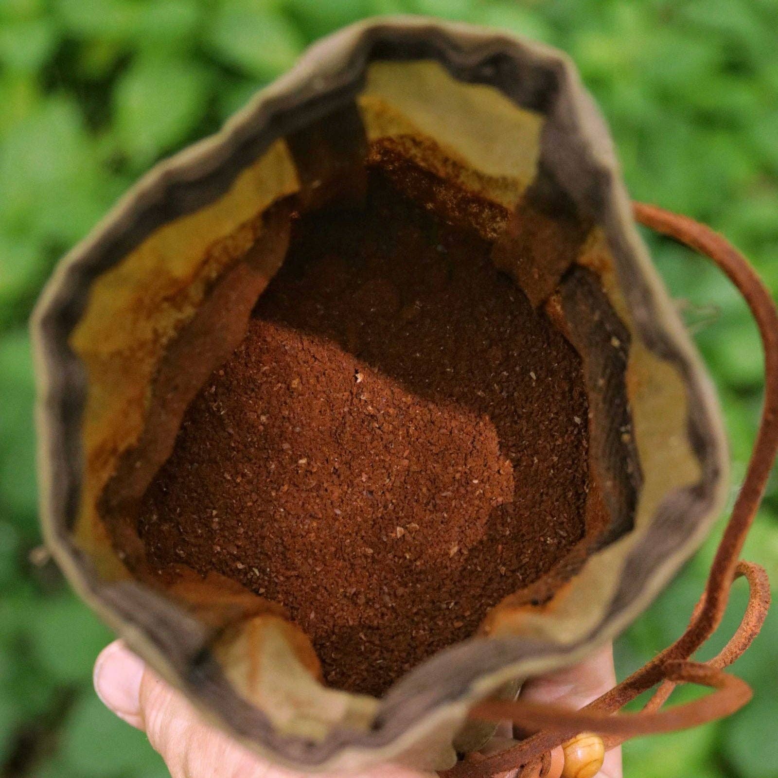 Journeyman Handcraft – Engroshandel Posetaske – unisex – Vokslærred Kaffepose2