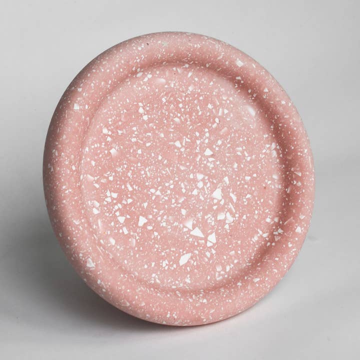 Round Chunky Tray- MILKSHAKE for wholesale by Terrazzo Parazo