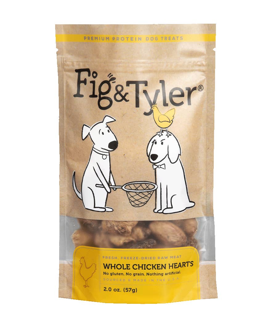 Fig & Tyler - Wholesale Pet Treats - Dog - Whole Chicken Hearts