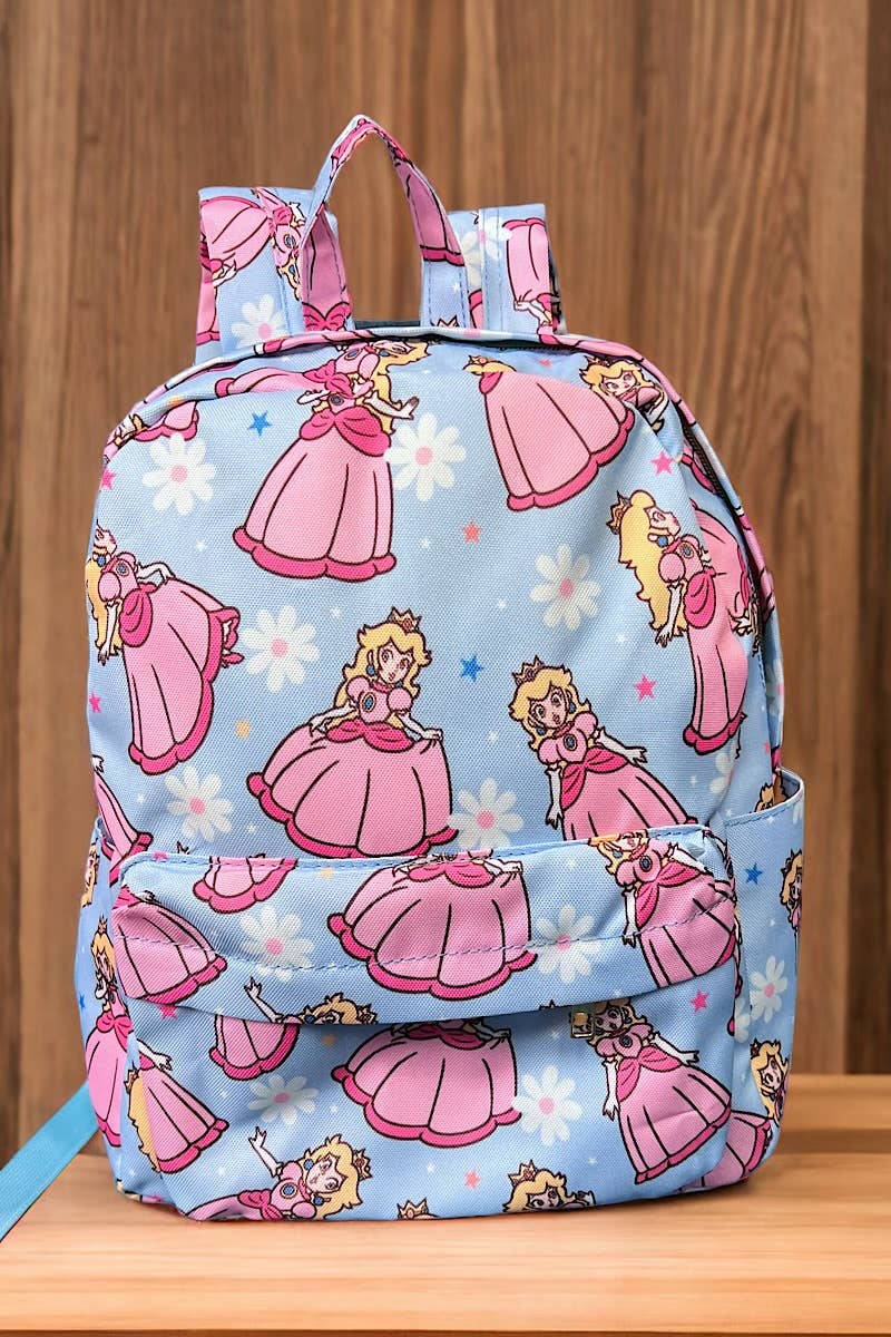 Kids Charm Online - Wholesale Backpack - Kids - Peaches Printed Small Size Kids Backpack