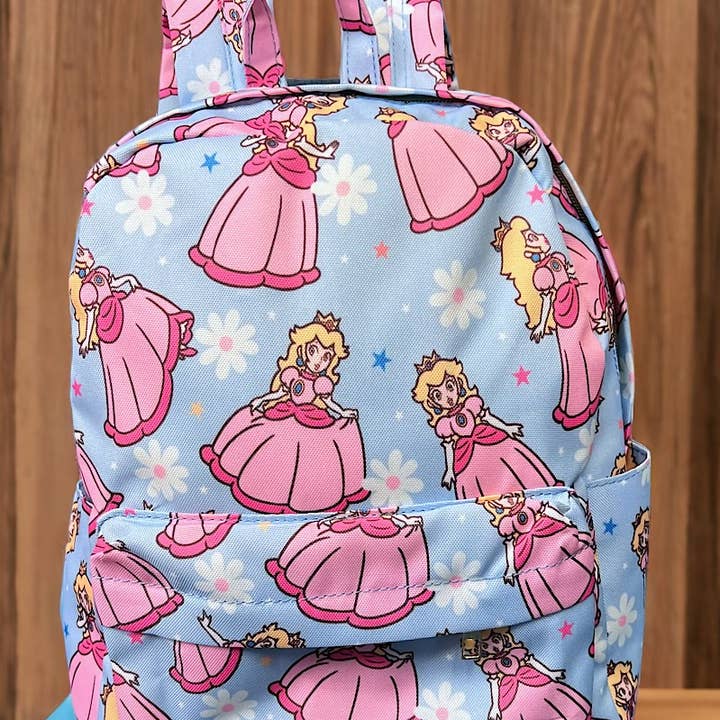 Kids Charm Online - Wholesale Backpack - Kids - Peaches Printed Small Size Kids Backpack0