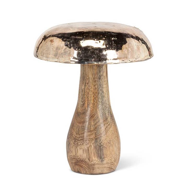 Large Mushroom with Silver Cap-6"H for wholesale by Abbott