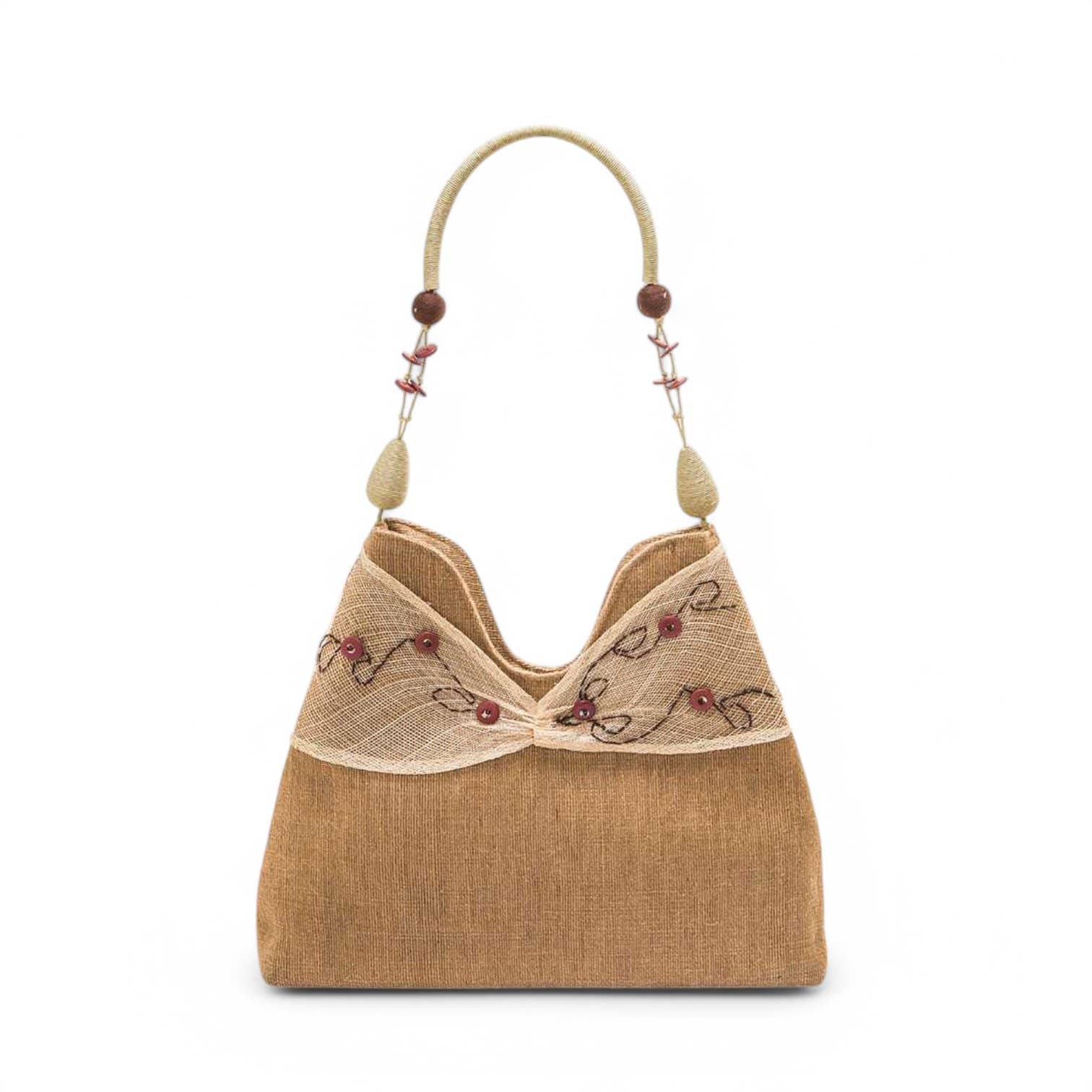 LA Jewelry Plaza - Wholesale Tote Bag - Women's - Mesh Bow Mix Media Handle Straw Tote3