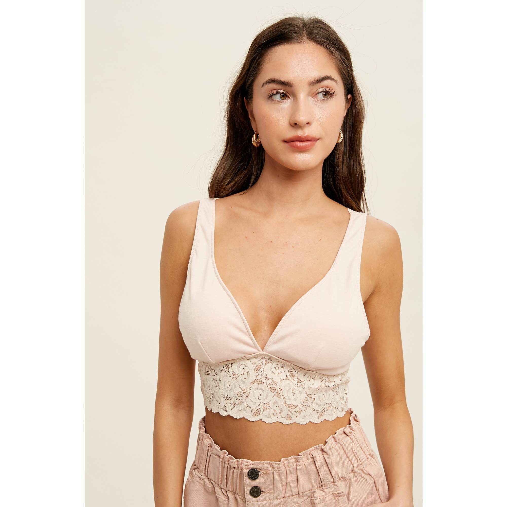Wishlist Apparel – wholesale Bralette – Women's – LACE TRIM DETAIL BRALETTE / WL22-66093
