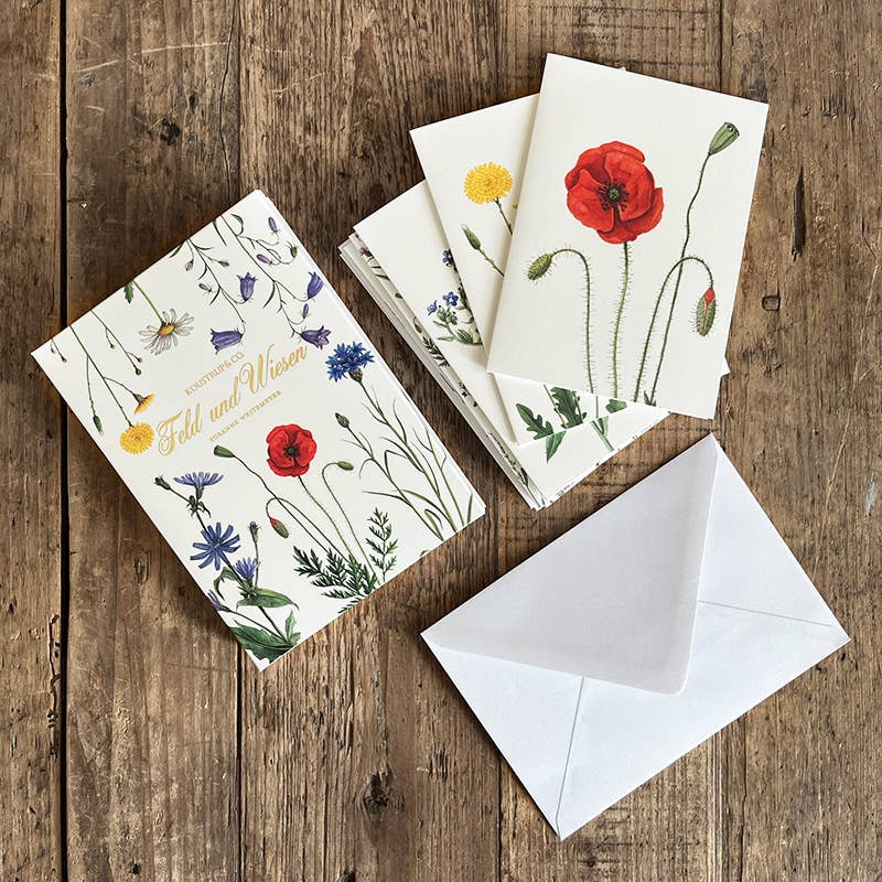 Koustrupco - Wholesale Stationery/Notecard Set - Cardfolder Feld & wiese - 8 cards w/envelopes (german)2