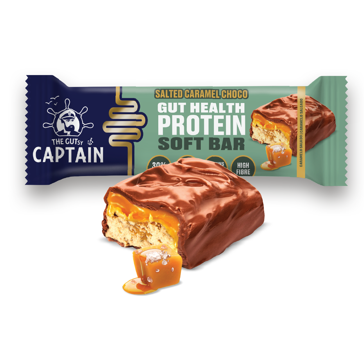 The GUTsy Captain Company - Wholesale Snack Bar - GUTsy Captain GUT HEALTH & PROTEIN SOFT BAR - Multiflavor Pack 20 x 50g2