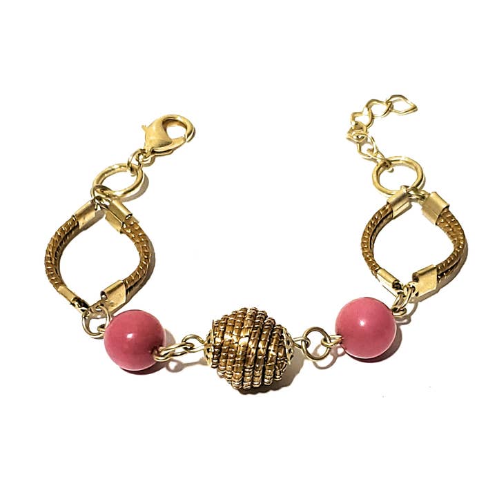 Item # GGB-2011 - Gouden grasarmband voor wholesale door The Ancient Bazaar Jewelry & Accessories