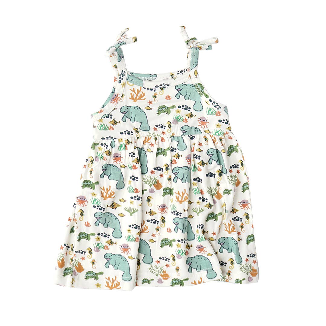 Emerson and Friends - Wholesale Dress - Kids - Manatee Summer Sundress Bamboo Kids Clothing
