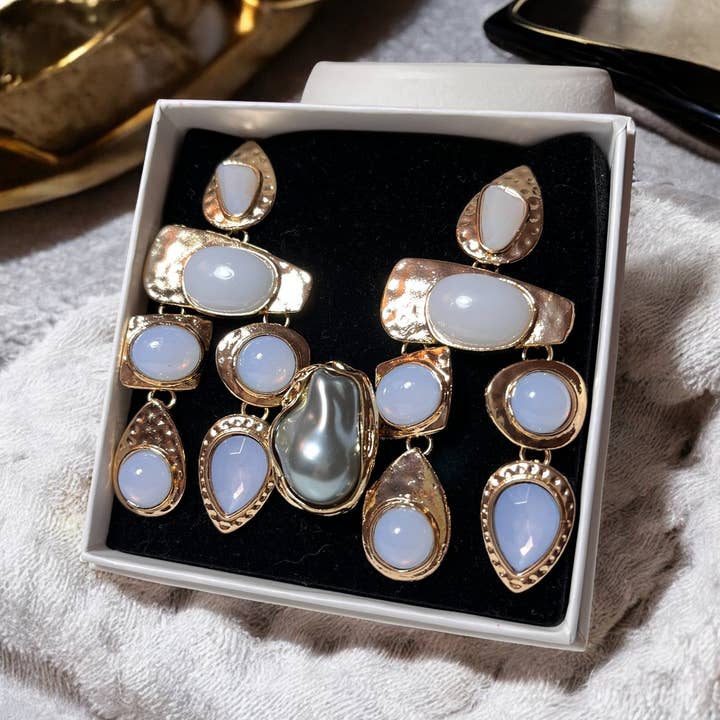 GESCHENKBOX - Modeschmuck-Set - Ring und Ohrringe für den Großhandel von TOURMALYN