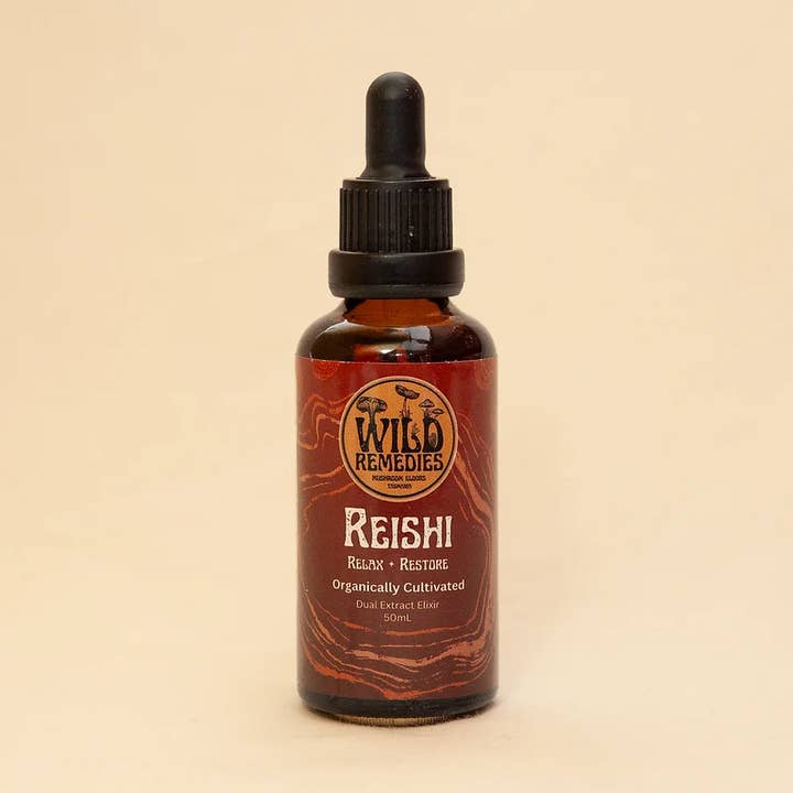 Élixir/teinture/extrait de champignon Reishi biologique pour la vente par Wild Remedies