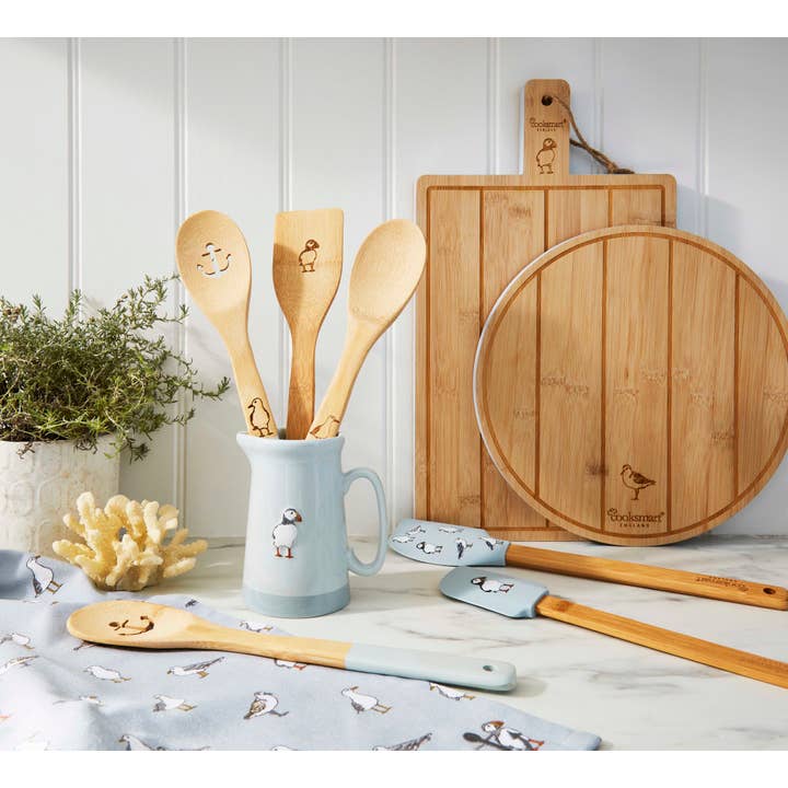 Natural Bamboo Paddle Board Coastal Birds by Cooksmart for wholesale on Faire3