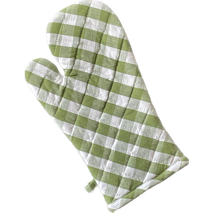 Accent Linen – wholesale Oven mitt/pot holder – Oven Mitten - Buffalo Green Check