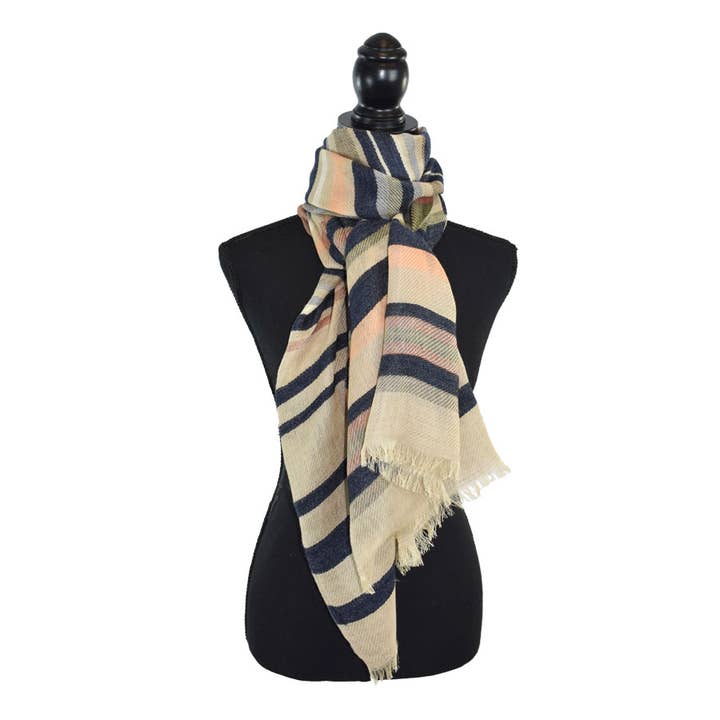 Sebastian Striped Scarf for wholesale by Dupatta Designs