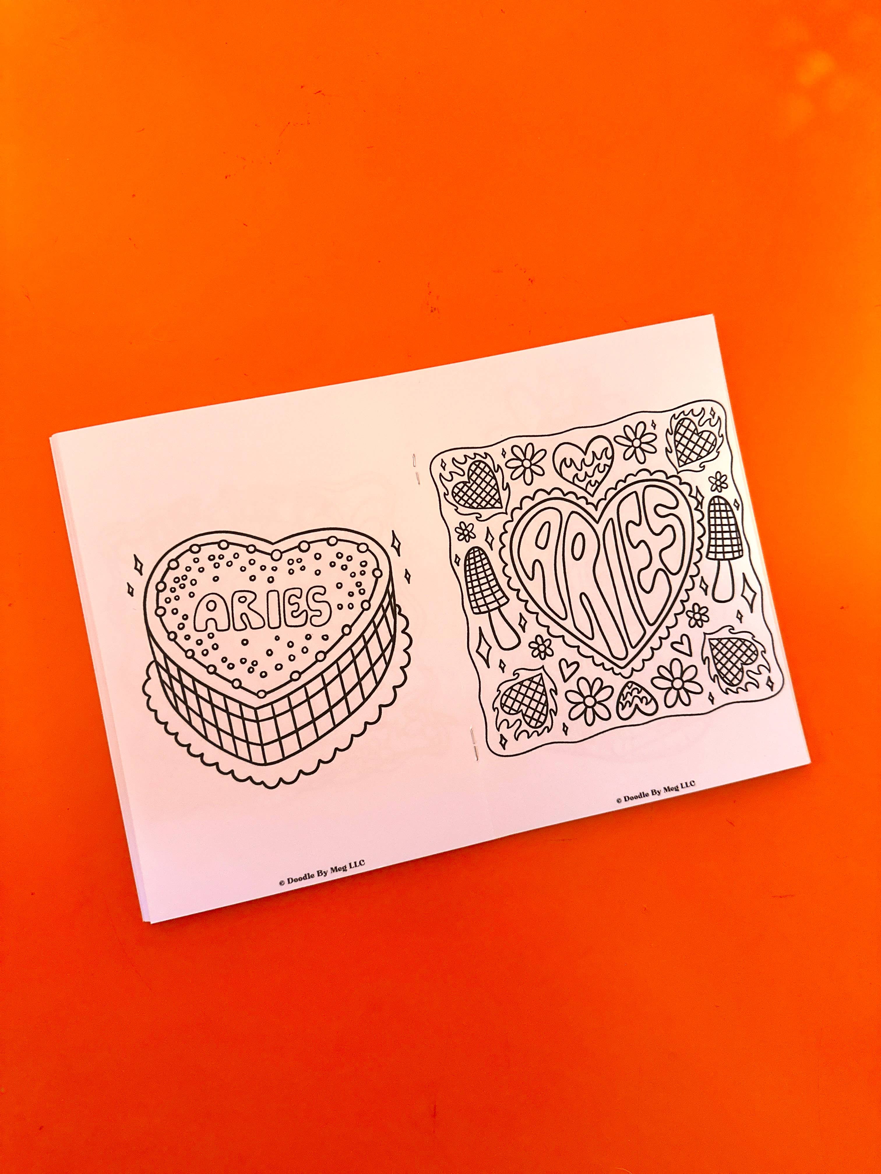 Doodle By Meg - Wholesale Coloring & Activity Book - Adult - Aries Zodiac Coloring Book1