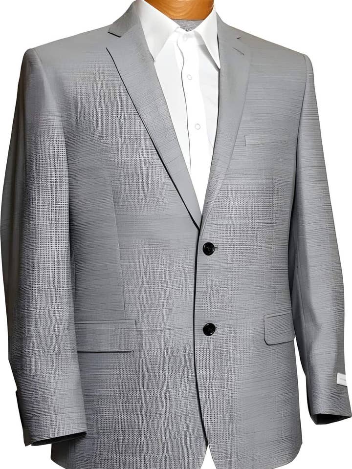 Herre tweedjakke - vinter - efterårsstof tweedmønster uldstof grå jakke for engroshandel hos Alberto Nardoni