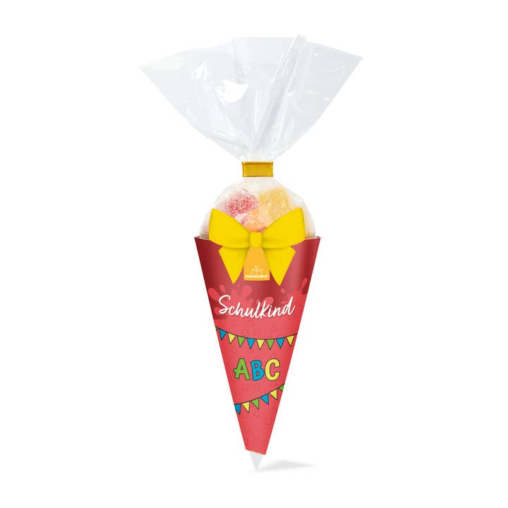 Sacchetto di caramelle di frutta acida per scolari da 100 g per la vendita all'ingrosso da parte di naschlabor GmbH