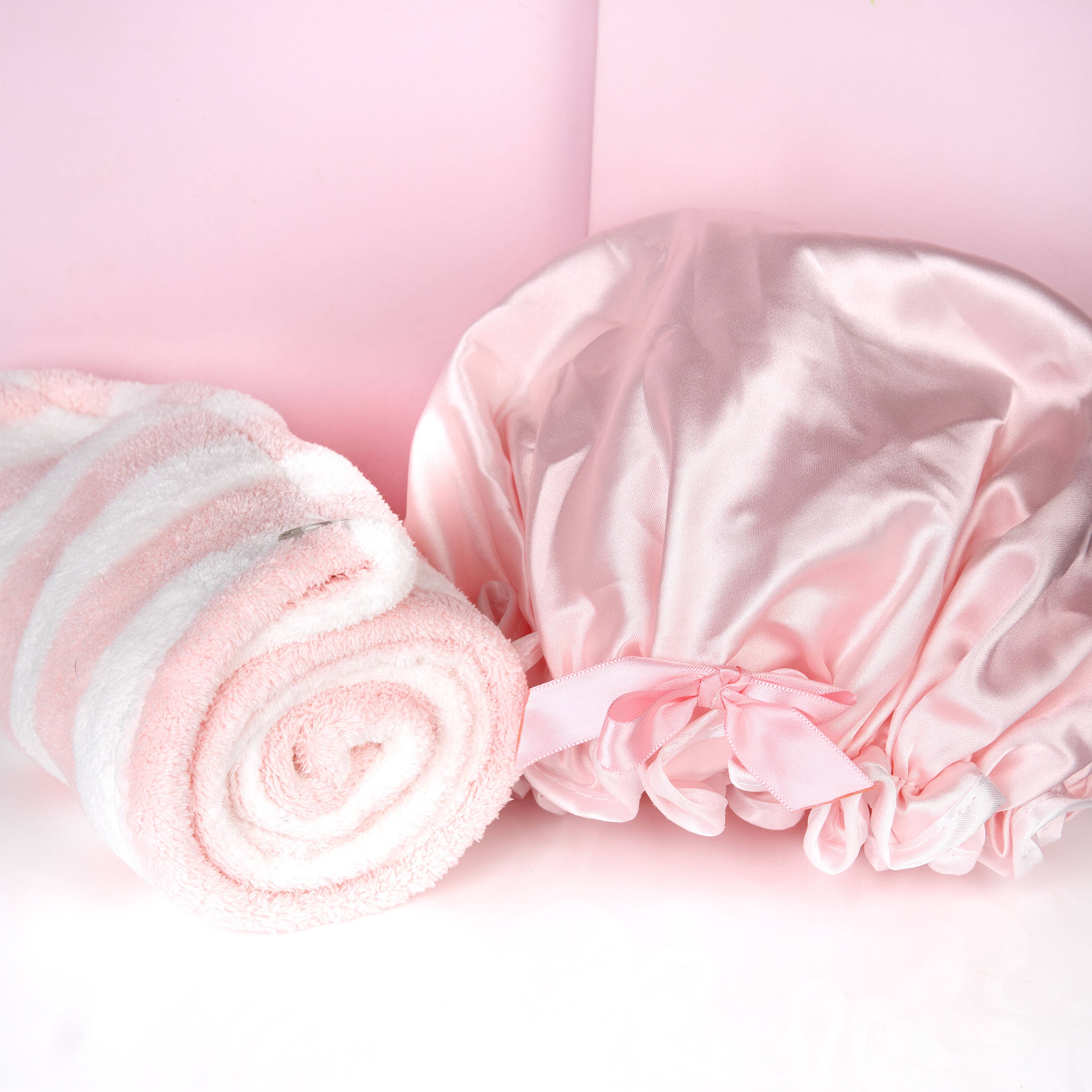 Soinvogue – wholesale Hair towel/wrap – Brushworks Luxury Hair Towel & Shower Cap2