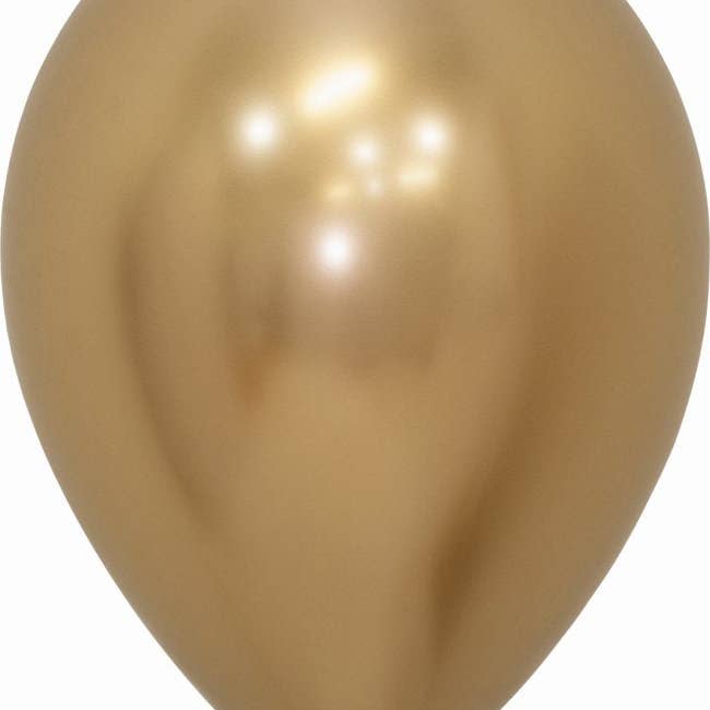 Mis Globos - Wholesale Balloon - Pack of 50 latex gold chrome R12 HQ balloons