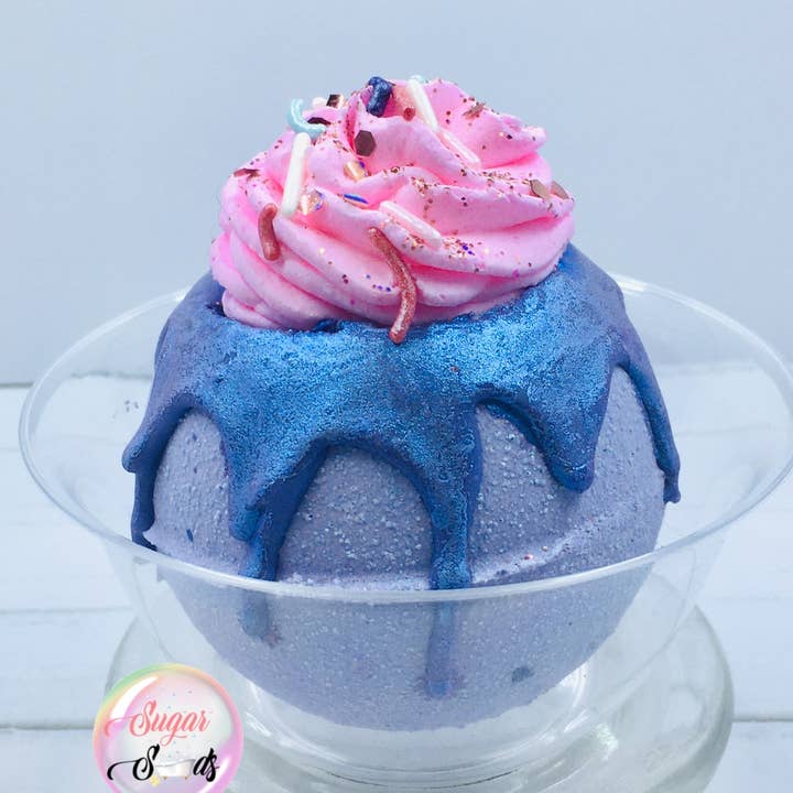 Sugah Sugah Bath Bomb 2-n-1 for wholesale by Sugar Suds Pampering Shop LLC