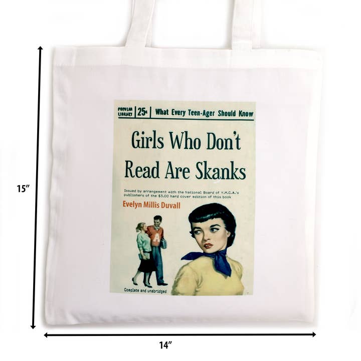 Lenny Mud - Wholesale Draagtas - Dames - Meisjes die niet lezen zijn de draagtas van Skanks1