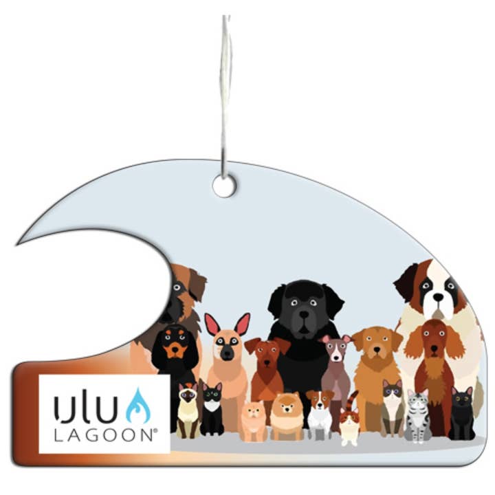Cats and Dogs Mini Wave Air Freshener for wholesale by ulu LAGOON