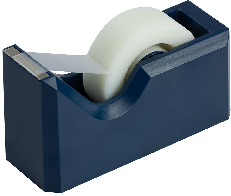 JAM PAPER - Wholesale Tape Dispenser - JAM Colorful Desk Tape Dispensers, Navy Blue, 1/Pack0