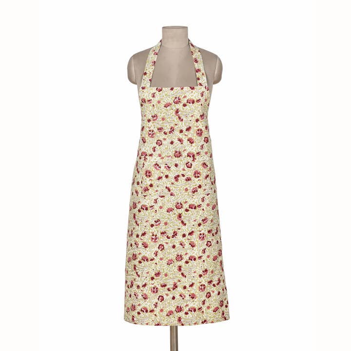 Meadows schort in rood en groen 32x36 voor wholesale door Caravan Home